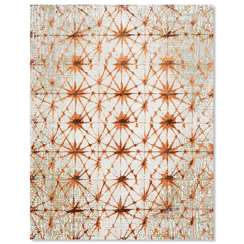 Shashlik Hand Knotted Wool,  Bamboo Silk and cotton rug
