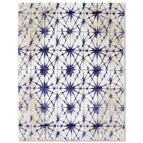 Quarich  Hand Knotted Wool,  Bamboo Silk and cotton rug