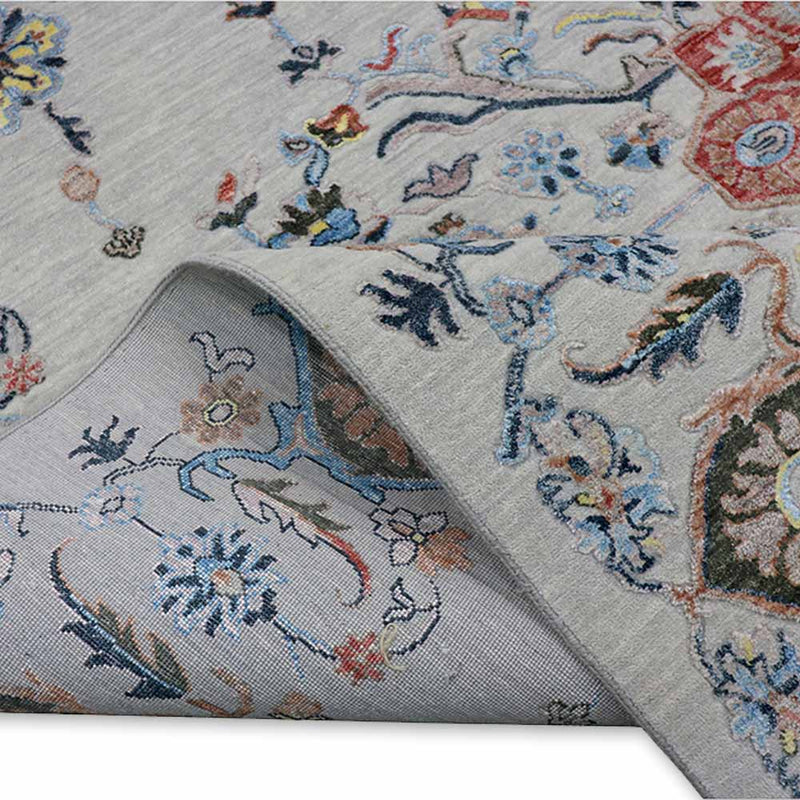 Reine Hand Knotted Woollen and Silk Rug