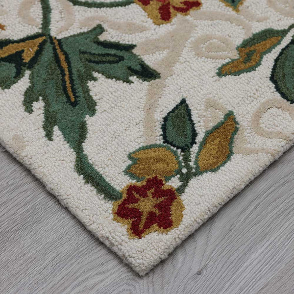 Floral Damas Hand Tufted Woollen Rug