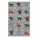 Monkey See Monkey Do Hand Tufted Woollen Rug By Anita Dalmia