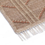 Porticoo Hand Woven Woollen and Jute Dhurrie