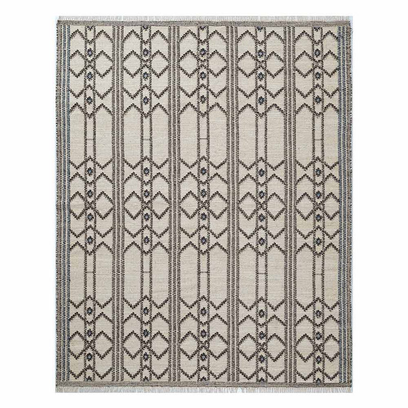 Porticos Hand Woven Woollen and Jute Dhurrie