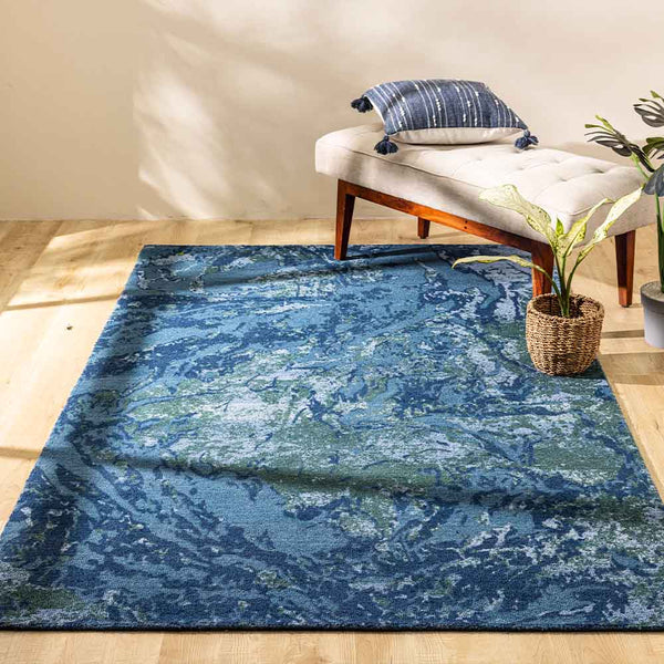 Cornillius Printed and Hand Tufted Woolen Rug