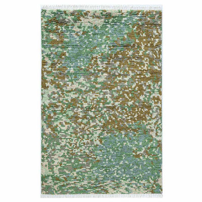 Fieldstone Moss Hand Woven Woollen Rug