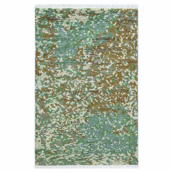 Fieldstone Moss Hand Woven Woollen Rug