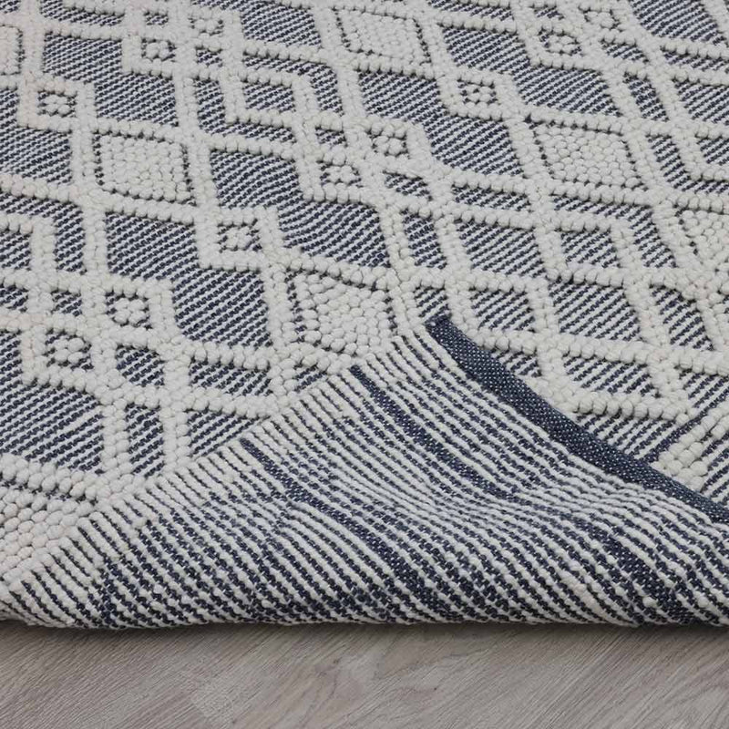 Geometric Hand Loom Recycled Polyester Rug