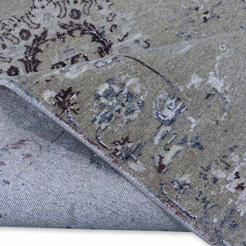 Joham Hand Knotted Woollen And Viscose Rug