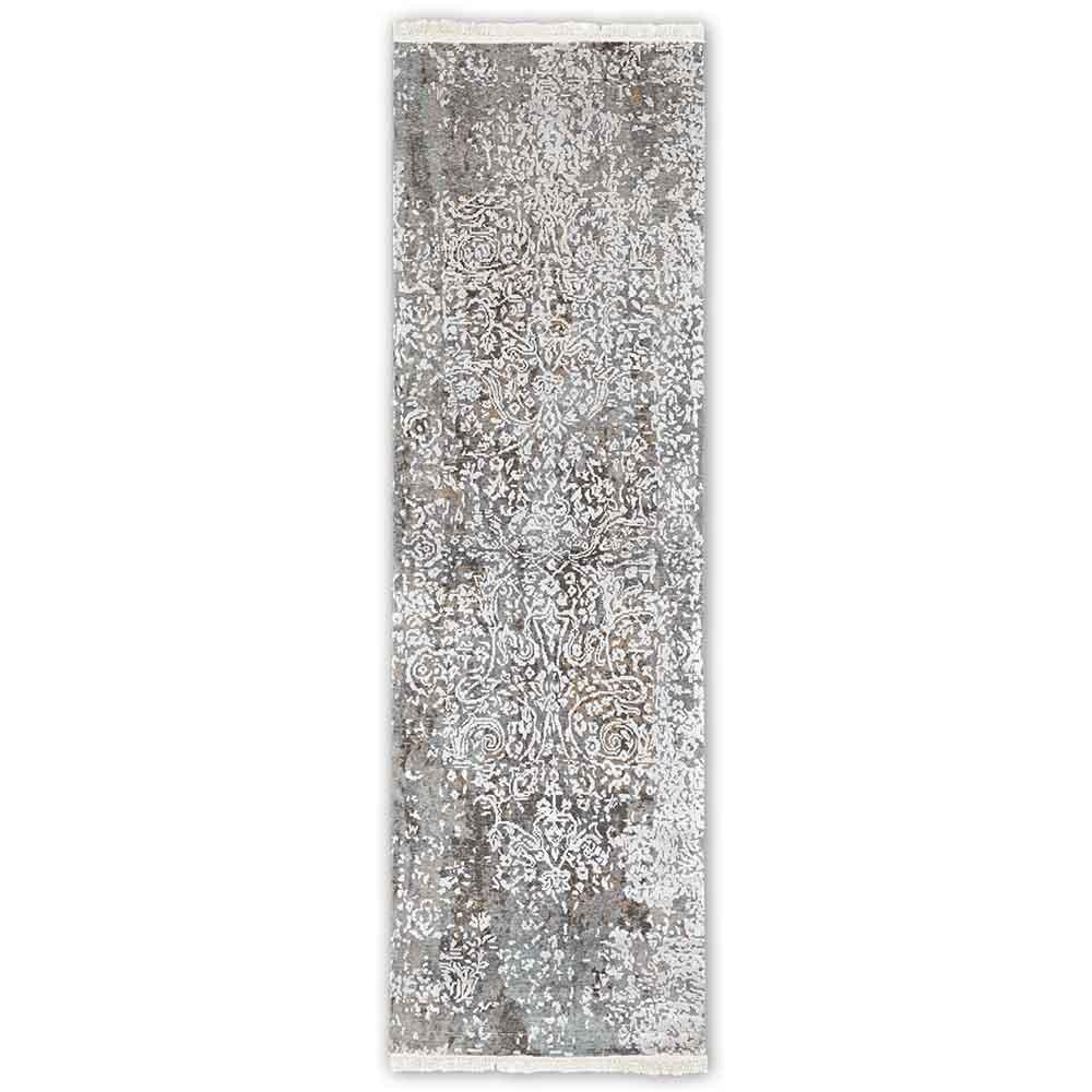 Rani-V Hand Knotted Woollen and Viscose Runner