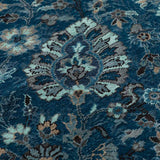 Vasyl Aqua Hand Knotted Silk and Wool Rug By JJ Valaya