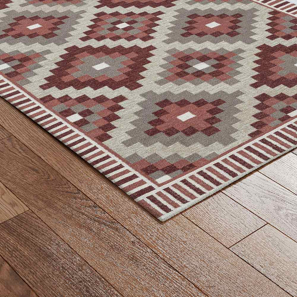 Mosiacc Hand Woven Woollen Dhurrie