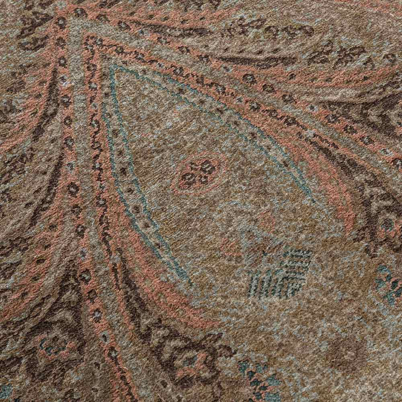 Jamawar Hand Knotted Silk And Woollen Rug By Jj Valaya