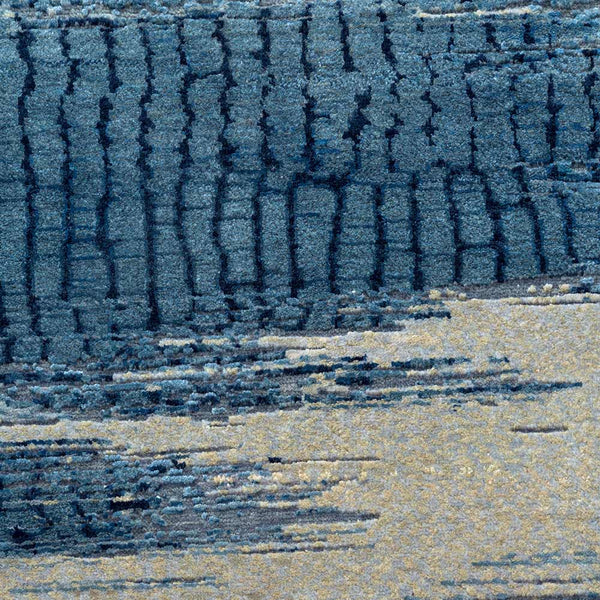 Leheriya Hand Knotted Woollen and Silk Rug By Abraham & Thakore