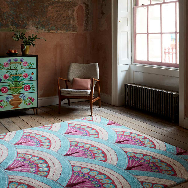 Sisco-V Hand Tufted Woollen and Viscose Rug By Matthew Williamson