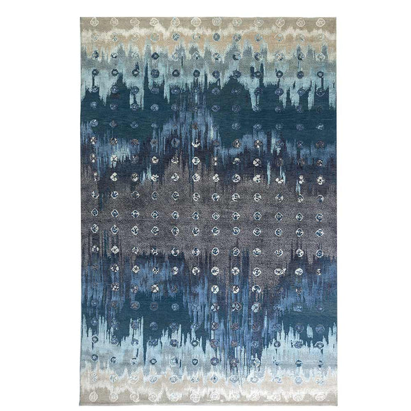 Rangrez Hand Knotted Woollen and Silk Rug  By Abraham & Thakore