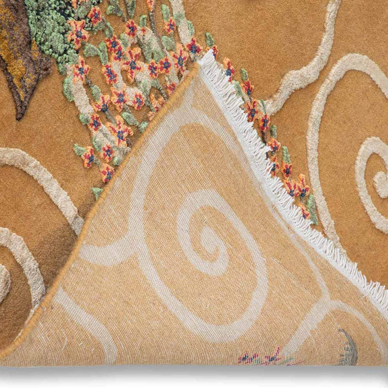 Oasis Hand Knotted Woollen and Silk Rug By Anita Dalmia