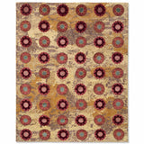 Capre Sepia Hand Knotted Woollen and Viscose Rug By Anita Dalmia