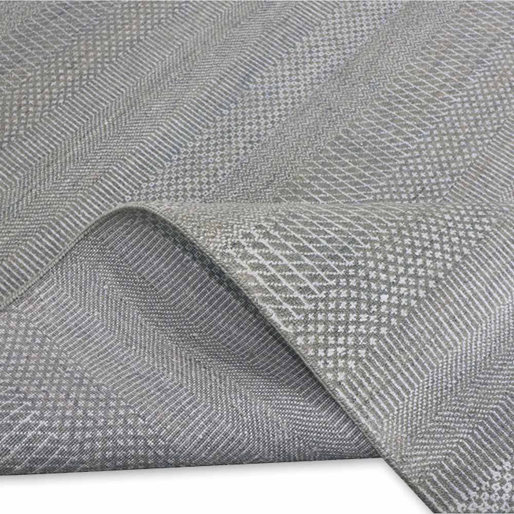 Benjamin Hand Knotted Woollen And Viscose Rug