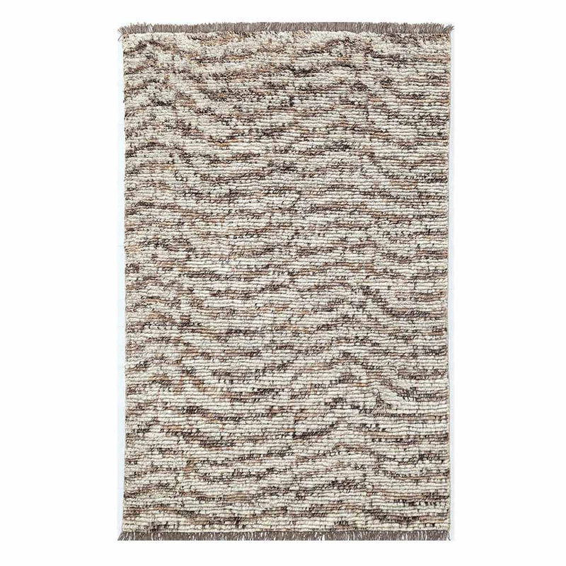 Feathers Hand Woven Woollen Plush Rug