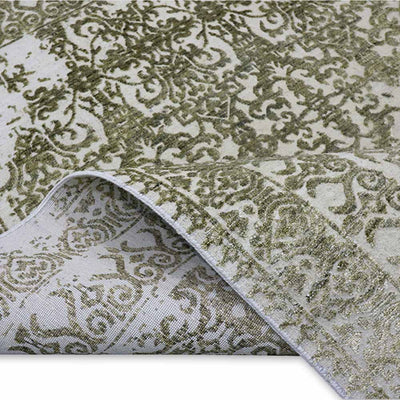 Mirza Hand Knotted Woollen And Viscose Rug