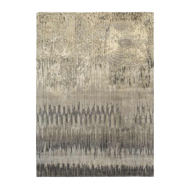 Bandhej Hand Knotted Woollen and Silk Rug By Abraham & Thakore