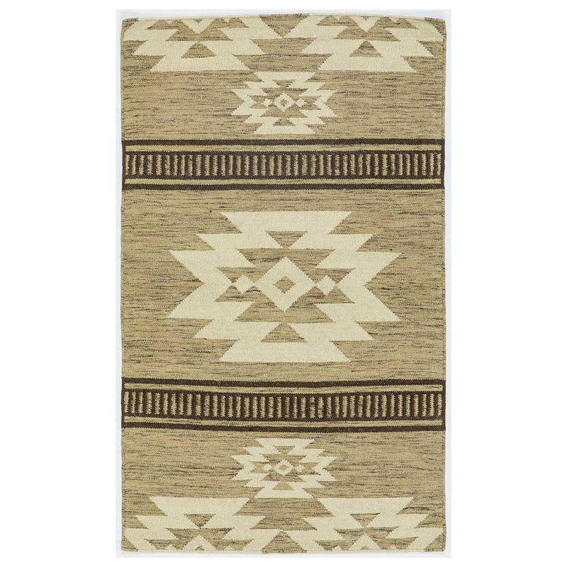 Radionic Hand Woven Woollen Dhurrie