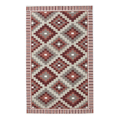 Mosiacc Hand Woven Woollen Dhurrie