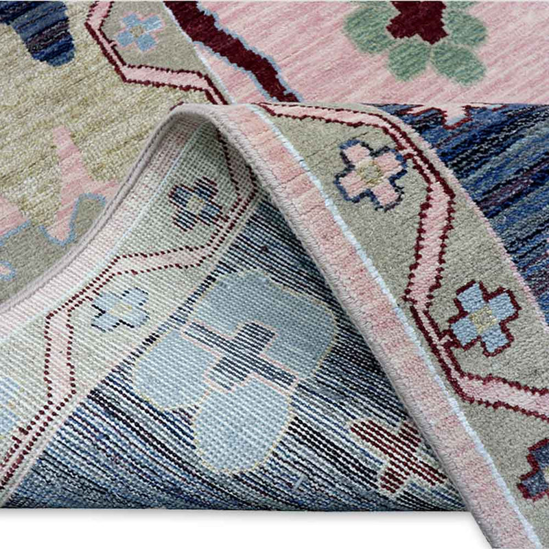 Rosalie Hand Knotted Woollen And Viscose Rug