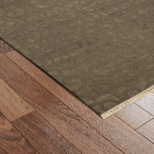 Lisandro Trellis Slate Hand Knotted Woollen Rug