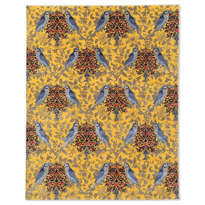 Parrot Hand Knotted Woollen and Viscose Rug By Anita Dalmia