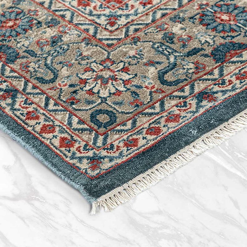 Khuld Hand Knotted Silk and Woollen Rug By JJ Valaya