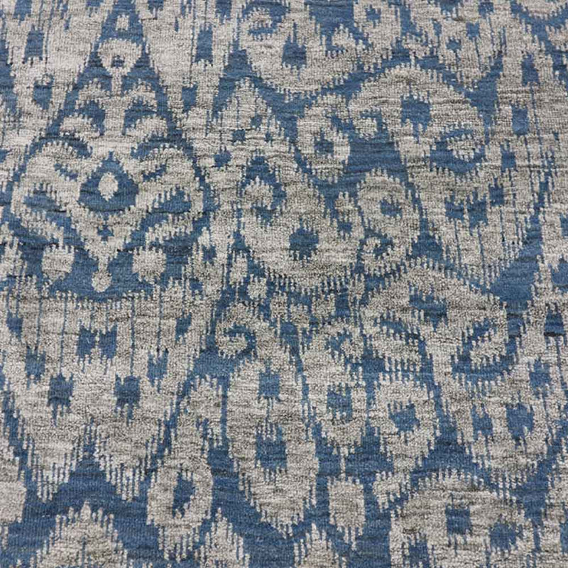 Lahote Hand Knotted Woollen And Viscose Rug