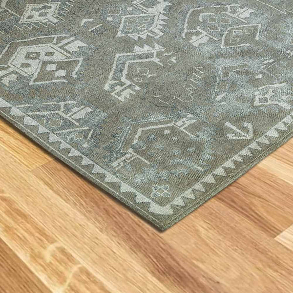 Karmell Hand Knotted Woollen and Viscose Rug
