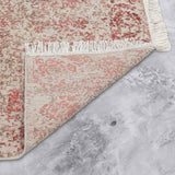 Rose Hand Knotted Woollen and Viscose Rug