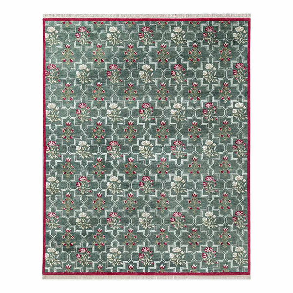 Surmaya Hand Knotted Woollen and Cotton Rug
