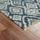 River Ikat Hand Knotted Woollen Rug