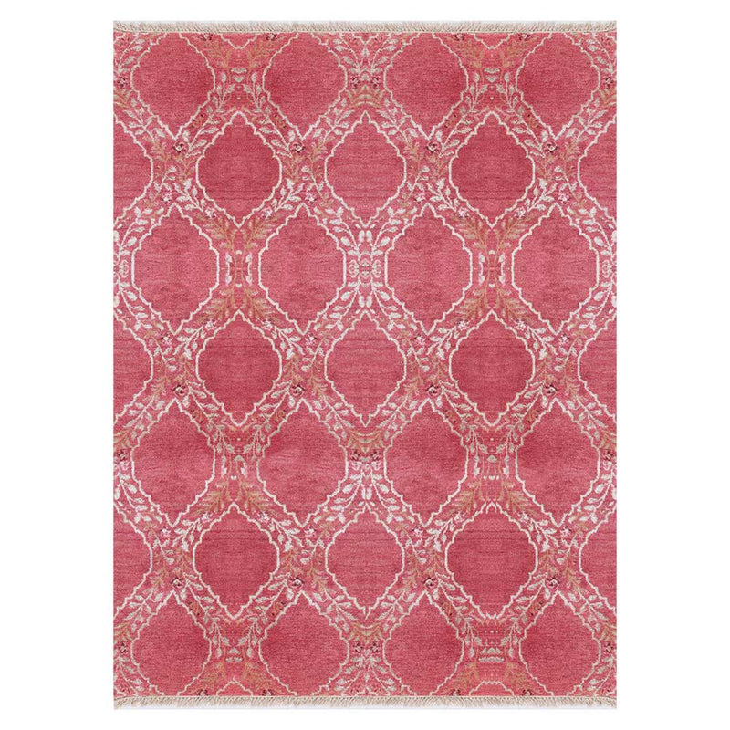 Gulabi Hand Knotted Woollen and Cotton Rug