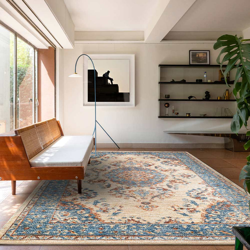 Marion Handloom Printed Woollen and Viscose rug