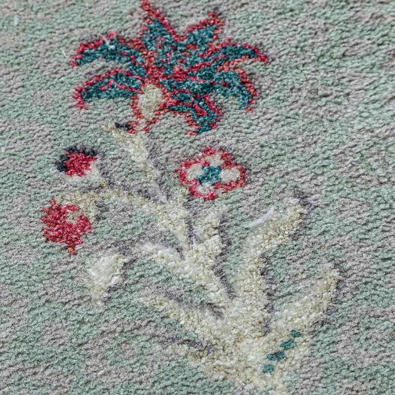 Baagh Hand Knotted Woollen and Cotton Rug