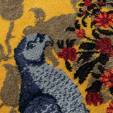 Parrot Hand Knotted Woollen and Viscose Rug By Anita Dalmia