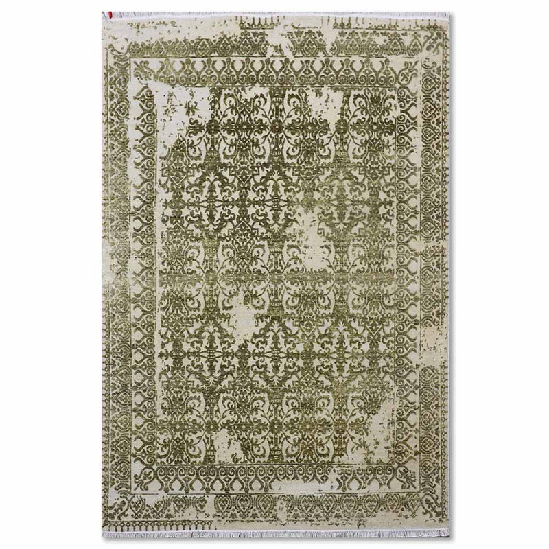 Mirza Hand Knotted Woollen And Viscose Rug