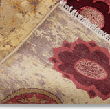 Capre Sepia Hand Knotted Woollen and Viscose Rug By Anita Dalmia