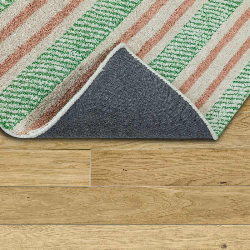 Fairy Floss Hand Tufted Green Woollen Rug