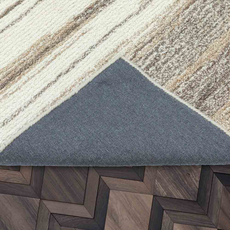 Moroccan Striped Hand Tufted Woollen Rug