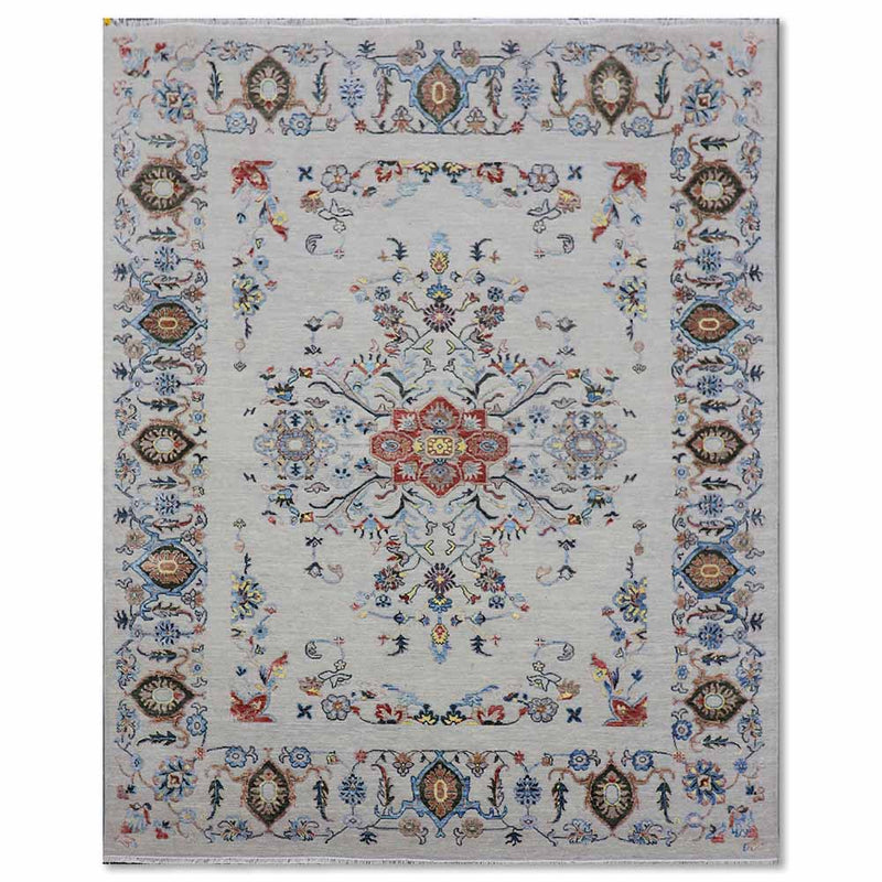 Reine Hand Knotted Woollen and Silk Rug