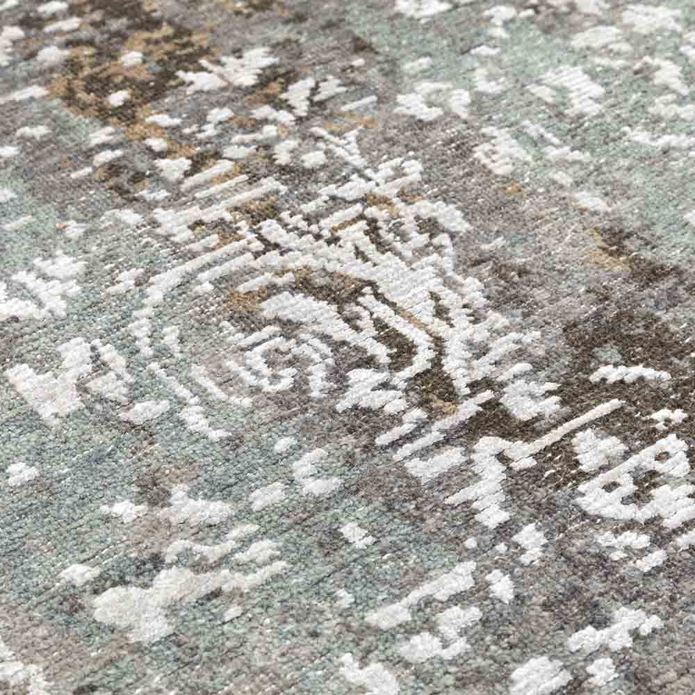 Rani-V Hand Knotted Woollen and Viscose Runner