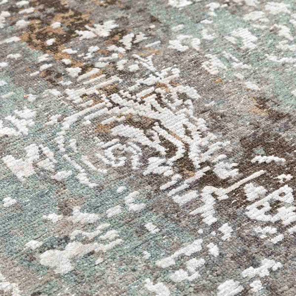 Rani-V Hand Knotted Woollen and Viscose Runner