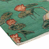 Oriental Hand Knotted Woollen and Silk Rug By Anita Dalmia