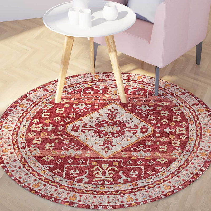 Askan-V Hand Tufted Woolen Round Rug