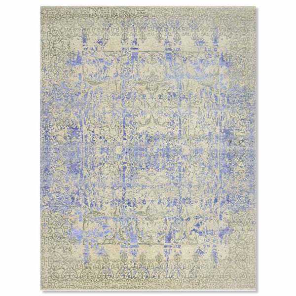 Tsireya Hand Knotted Wool,  Bamboo Silk and cotton rug